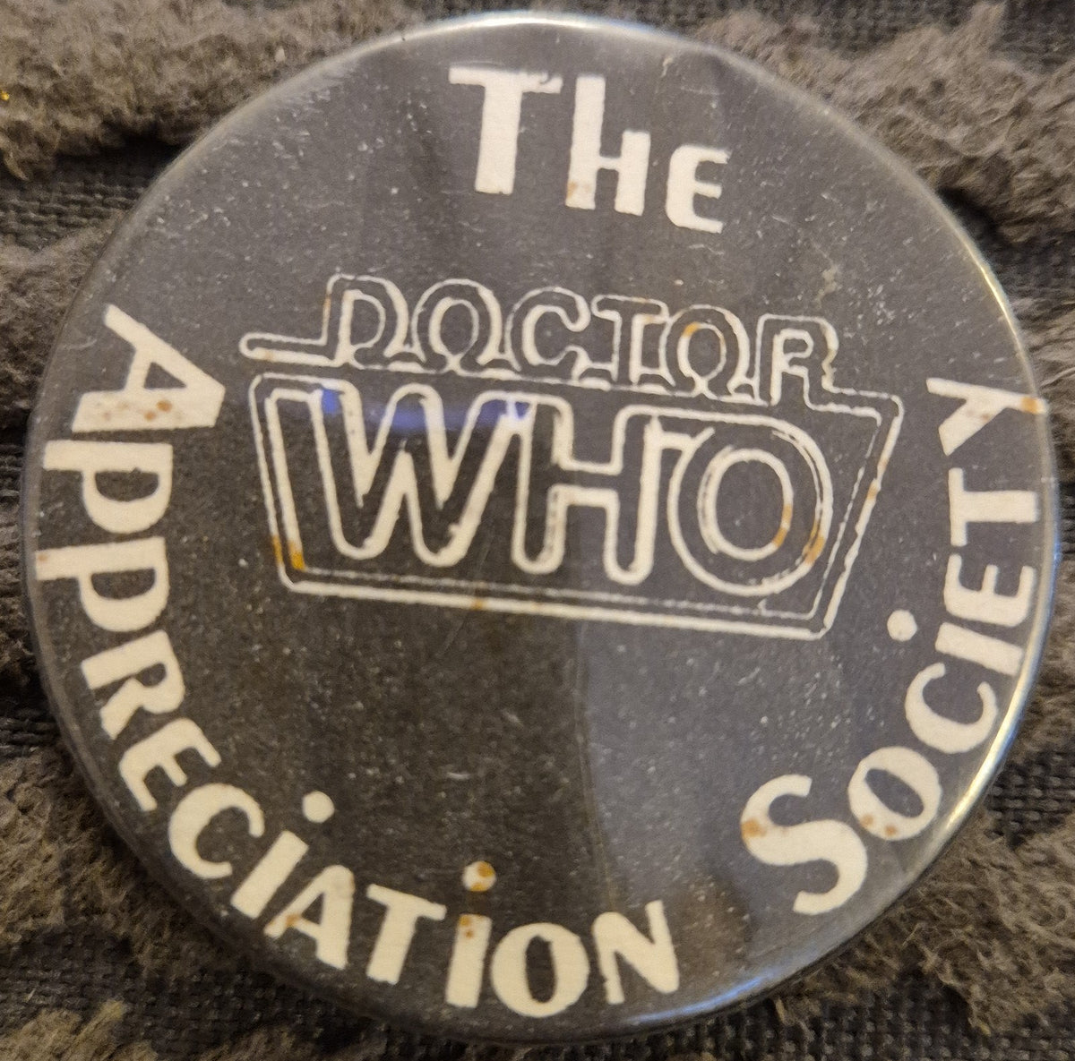 Dr Who Pin Badge Round Original