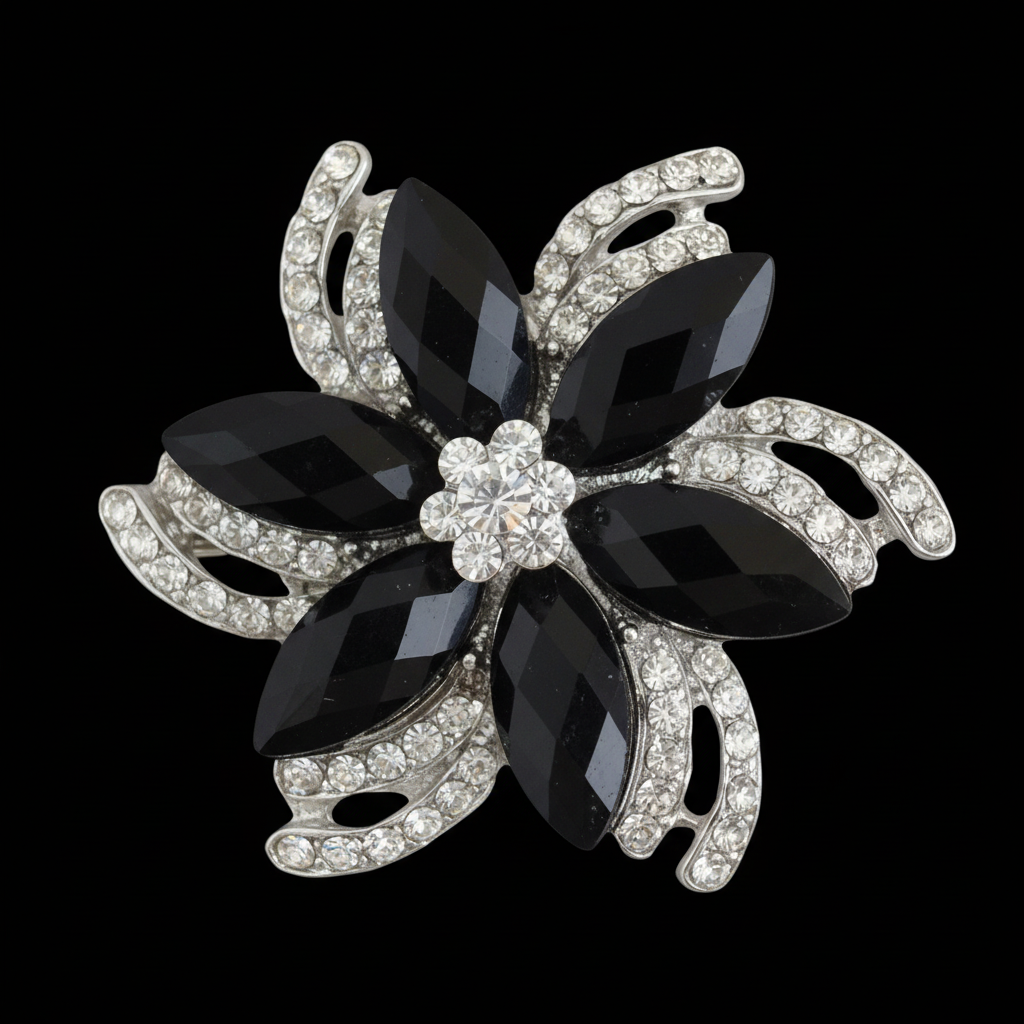 Clear Brooch 1